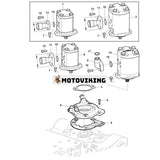 Hydraulpump AL117812 AL156335 för John Deere 6010 6215 6230 6300 6405 6510 6630 7505 6090MC 6100MC SE6010 SE6100 SE6320