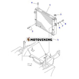 Kylare 3EB-04-31411 för Komatsu gaffeltruck FD18-16 FD20-25-14 FD28/30-12 FD30-14 FD30J-12