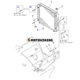 Kylare 3EC-04-31311 för Komatsu Forklift FD50A-7 FD45-7 FG45-7