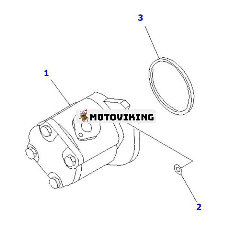 Hydraulpump 3EB-60-12411 för Komatsu gaffeltruck FD20J/25J-12 FD18-16 FD30J-14 FD30J-12