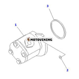 Hydraulpump 3EB-60-12411 för Komatsu gaffeltruck FD20J/25J-12 FD18-16 FD30J-14 FD30J-12