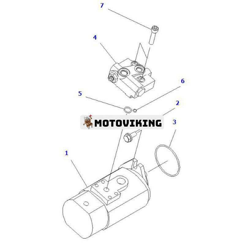 Hydraulpump 37B-1KB-5052 för Komatsu FD20/25-17 FD20/25-17-A FD20H/25H-17 FD30-17 FD30-17-A FD30H-17 FD30H-17-A