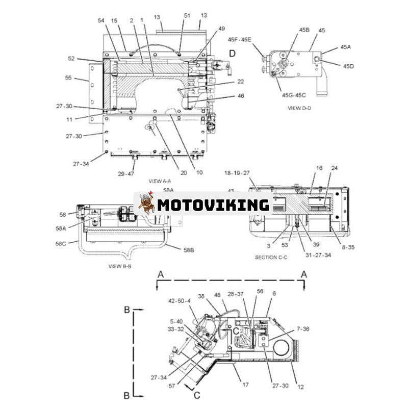 Motorenhet 174-1489 för Caterpillar Truck CAT 69D 769D 771D 773D 773E 775D 775E 776D 777D 777E