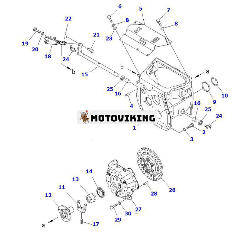 Kopplingsplatta 3EB-10-32310 3EB-10-32311 för Komatsu gaffeltruck FD10/15-16 FD10C-17 FD15-17 FG18-17
