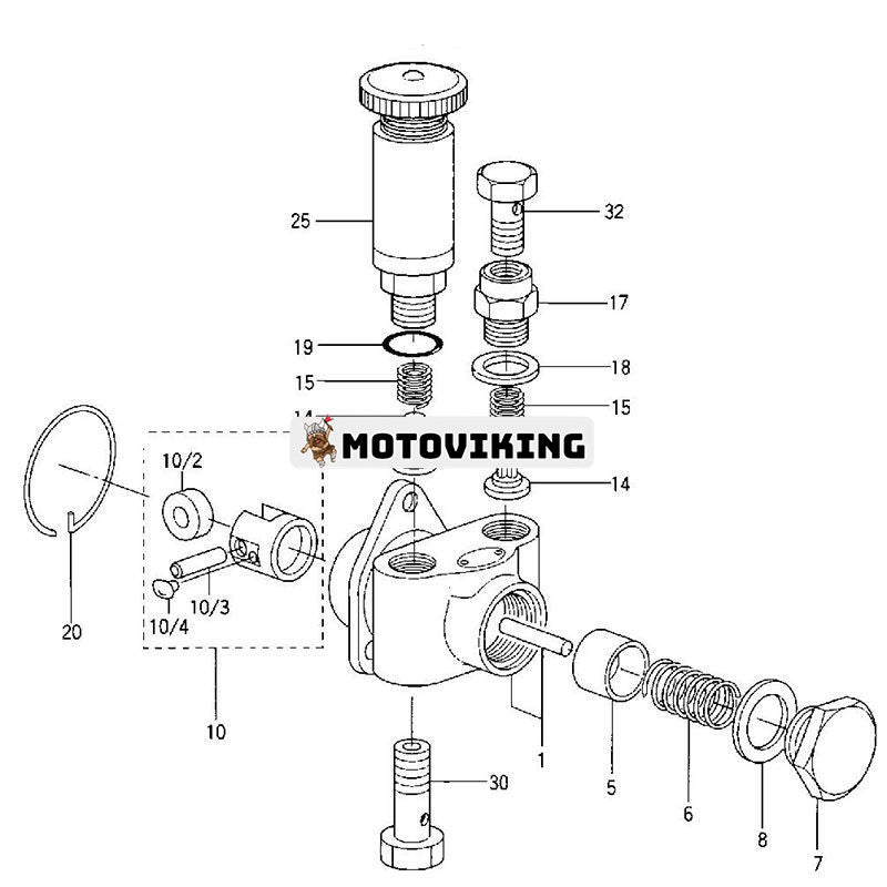 Bränslepump 105220-5740 9 440 610 203 för Zexel Bosch