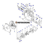 Tqrque Converter Kit 30B-13-05010 för Komatsu Forklift FD10-18-20 FD20/25-16 FD30-16 FD30H-17 FG30-16