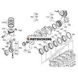 Oljepumpsdrev 1G77235630 för Kubota Engine V3307 Minilastare SSV65 SSV65PC SSV75 SSV75PC