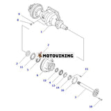 Trumbroms 3EA-21-42171 för Komatsu Gaffeltruck FD10-18-20 FG10-18-20 FG09-21-M FG09L-18L-20