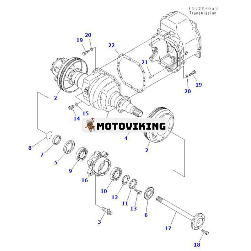 Bromstrumma 3EB-21-42230 för Komatsu Forklift BX50 FD20/25-15 FD30-15 FD30-17 FG20/25-15 FG30-16 FG30H-15