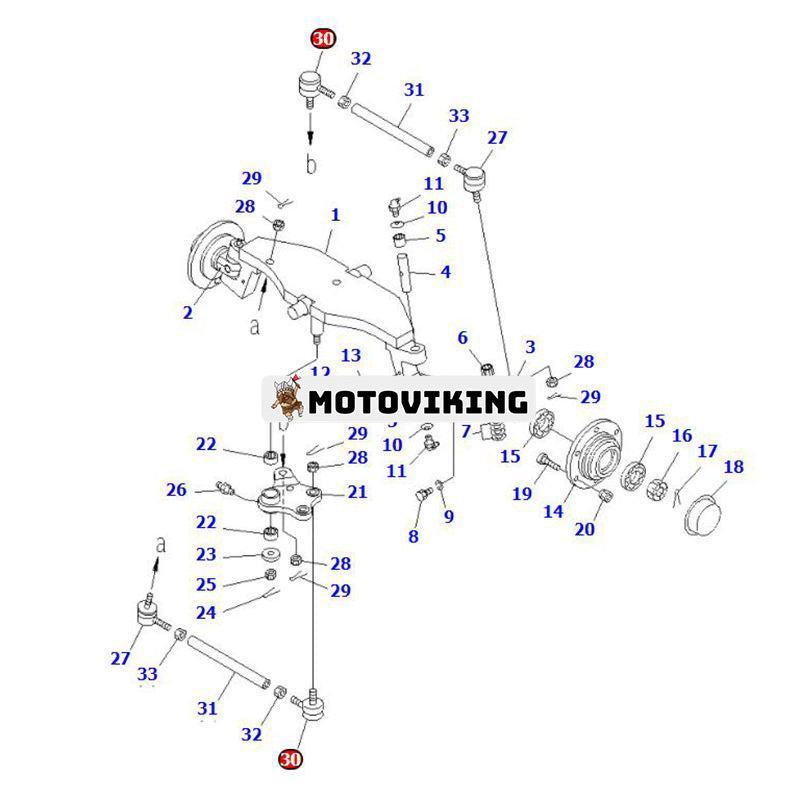 2ST dragstångsände 358-27-11602 för Komatsu gaffeltruck FD10/15-16 FD10-15 FD14-15 FG07-3 FG09-3 FG15L-15 FG18D-15