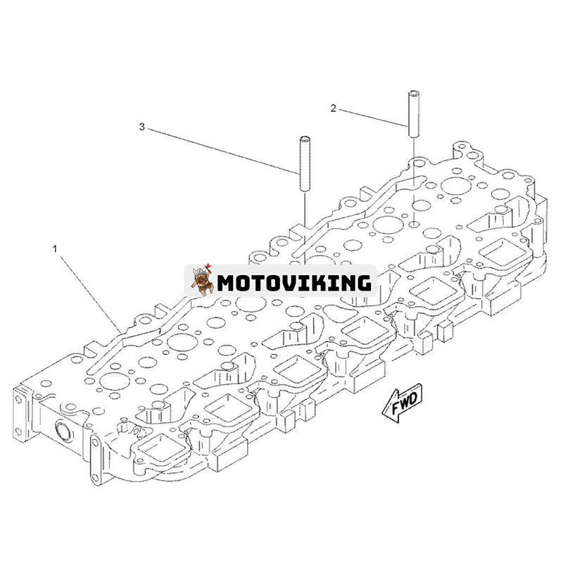 Bar cylinderhuvud 7W0007 för Caterpillar CAT Engine 3306 3406 3406B 3406C Grävmaskin 245 375