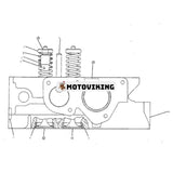 Bar cylinderhuvud 7N0858 för Caterpillar CAT Engine 3408 3408B 3408C Hjultraktor 631D 633D 637D 639D