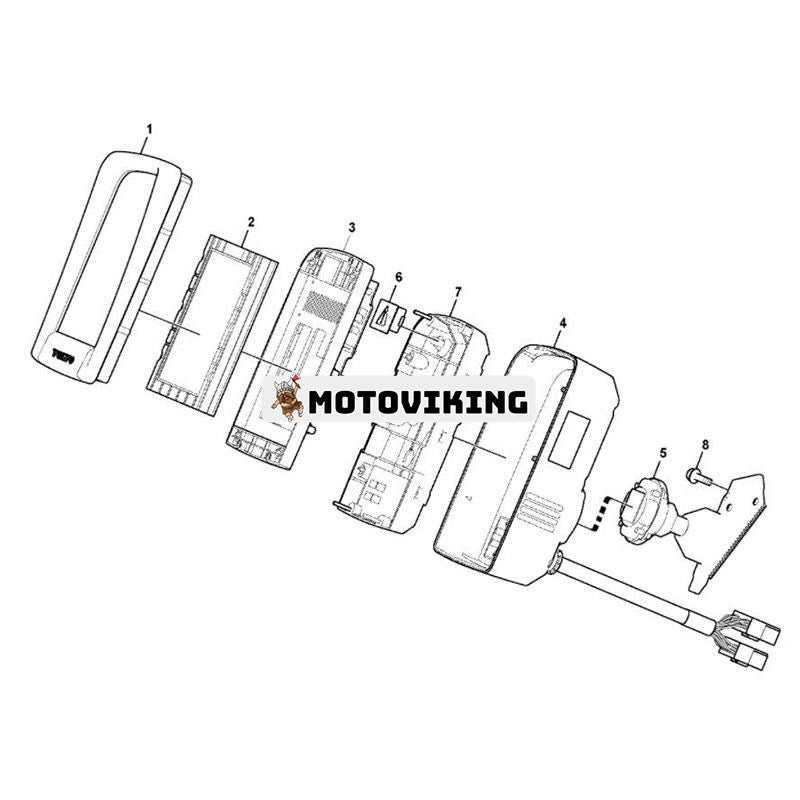 Monitor ECU 14609502 för Volvo Grävmaskin EC140C EC160D EC210C EC235D EC290C EC300D EC360C EC460C EC700C EW180C FC2121C Med Program