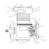 Kompressorreparationssats 7E9918 för Caterpillar Engine 3116 3304 3306 Hjullastare CAT 936 936F 950F