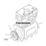 Luftbromskompressor 4P0676 för Caterpillar Engine 3306 3406 Hjullastare CAT 980C 980F