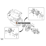 Kopplingsenhet 14522374 för Volvo grävmaskin EC55B EC55C EC60C EW55B