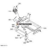 Pilotventilenhet RB238-61723 för Kubota grävmaskin KX41-3 U15-3 U17-3