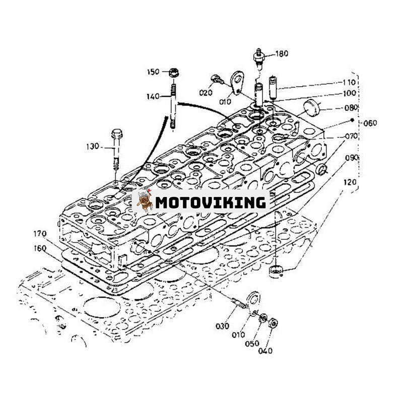 Topplockspackning 15622-03312 för Kubota S2800 motor KH-191 M4950DT GV-3240 GV-3200 GV-1160