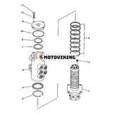 Svängledstätningssats 703-08-13102 för Komatsu grävmaskin PC40-6 PC38UU-1 PC50UU-1