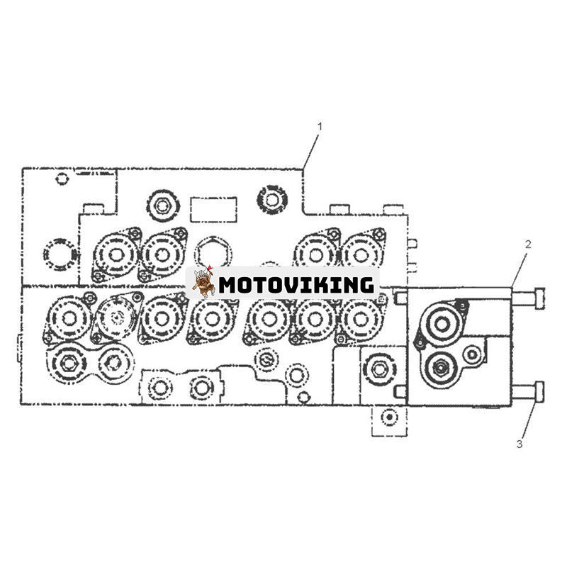 Hydraulisk reglerventil 420-2243 för Caterpillar grävmaskin CAT 315D 318D 318D2 L