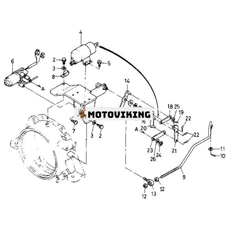 Stoppmagnet 18901-15100 för Kubota Generator GL-3500 GL-4500 GL-4500S GL-5500 GL-5500S GL-6500S