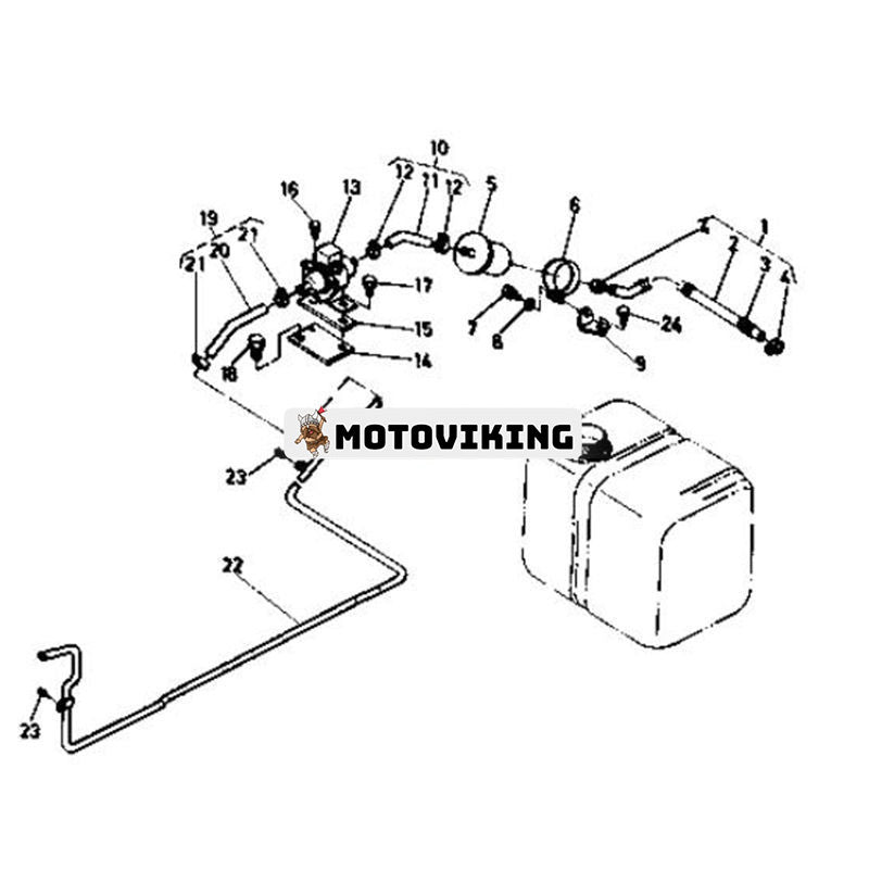 Bränslepump 68371-51210 för Kubota grävmaskin KH-41 KH-51 KH-61 KH-90 KH-91 KX101 KX151 traktor G3200 G4200 G5200H