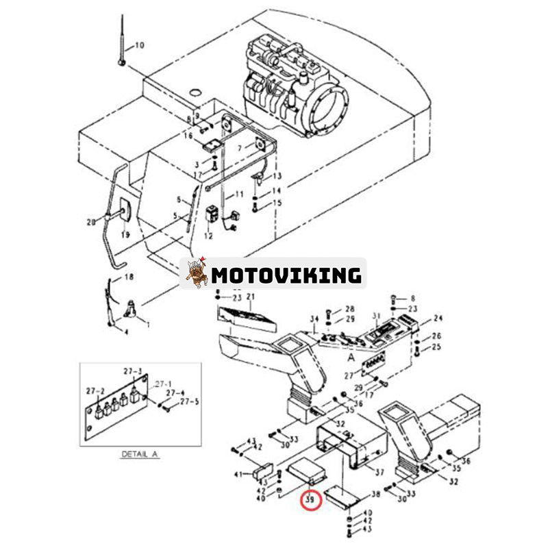 Styrenhet 21E1-40161 21E1-40162 för Hyundai Grävmaskin R200LC