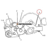 Oljepump 2P1785 för Caterpillar Engine 3304 3306 Grävmaskin 215 215B 225 235