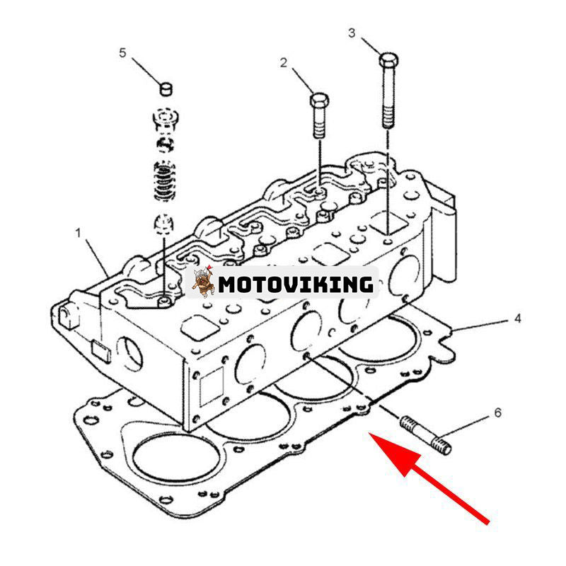 Topplockspackning 3111685 för Caterpillar Engine 3024 3024C C2.2 Grävmaskin 304.5 Minilastare 226 216 226B 247B 257B