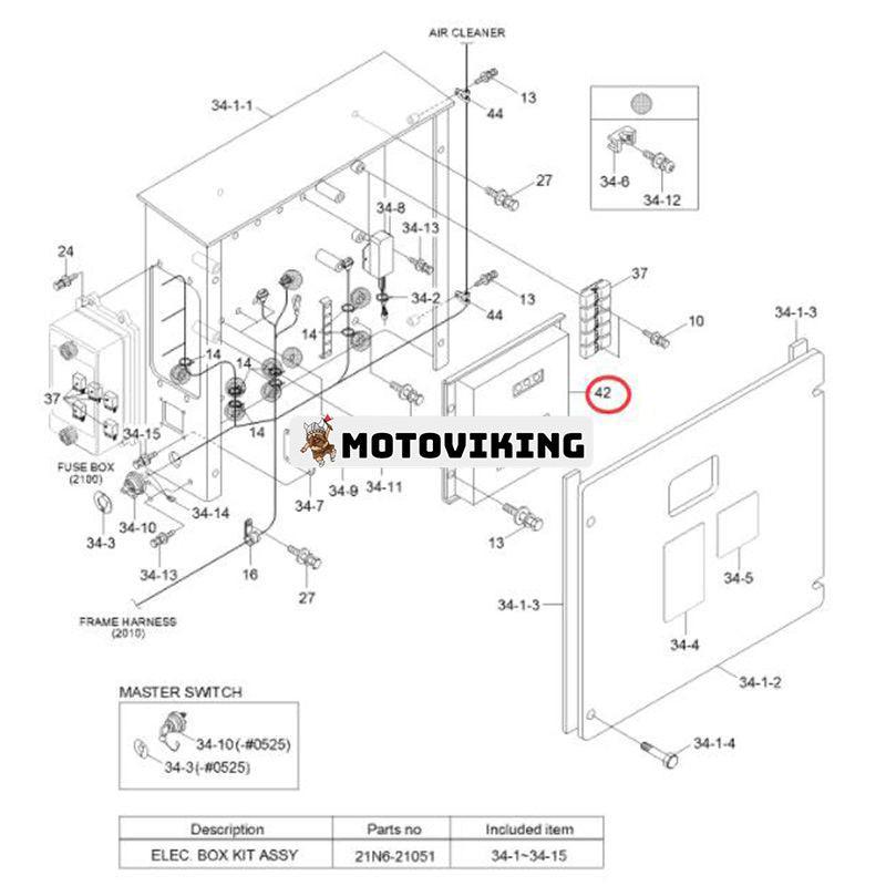 Styrenhet MCU 21N6-34100 för Hyundai Grävmaskin R210LC-7A R210LC7A