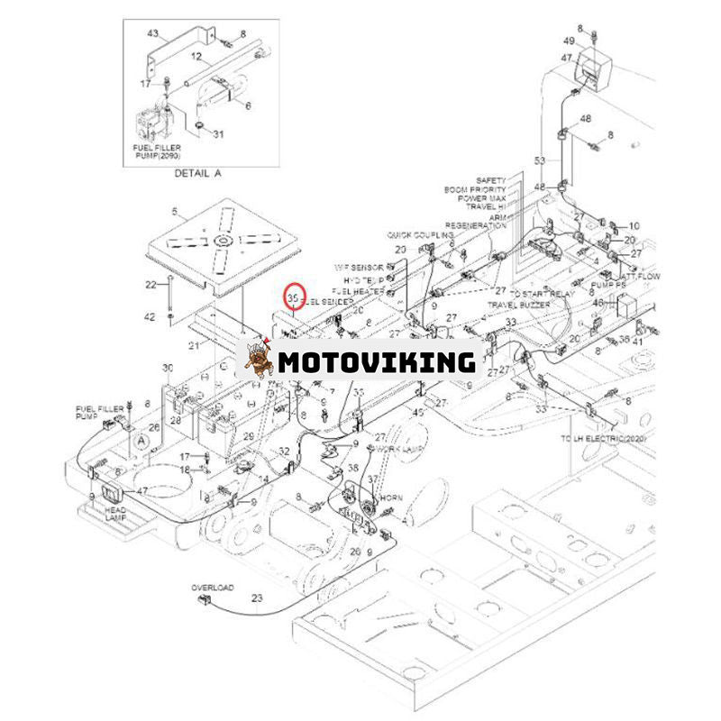 Styrenhet 21QA-32100 för Hyundai Grävmaskin R380LC-9 R380LC9 R360LC-9 R360LC9