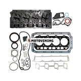 Yanmar 4TNV94L 4TNV98 Komatsu 4D94LE-2 Motor komplett cylinderhuvud med full packningssats för Hitachi grävmaskin ZX60USB-3F ZX65USB-3F