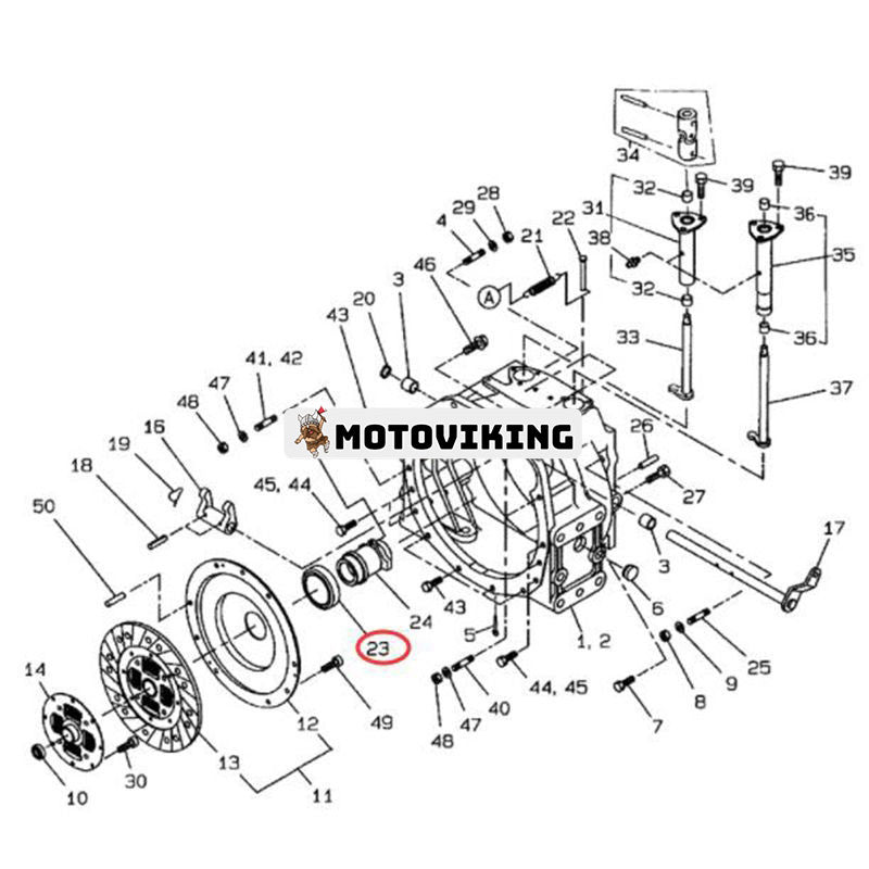 Utlösningslager SBA398560910 för CASE Traktor D35 D40 D45 DX48 DX55 DX60 FARMALL 55 60