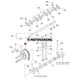 Kamkedja 13028-FU400 för Nissan Engine K21 K25 H20-2 Gaffeltruck J02 L01 L02