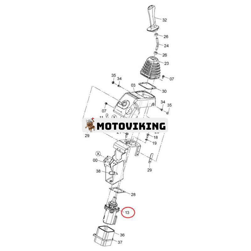 Pilotventil 4681778 för Hitachi grävmaskin ZX14-3 ZX27-3 ZX30U-3 ZX35B ZX38U-3 ZX40U-3 ZX48U-3 ZX50U-3 ZX52U-3