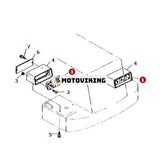 1 ST Lampenhet 417-06-23310 417-06-23320 för Komatsu hjullastare WA100-3A WA1200-3 WA200-3 WA380-3 WA420-3 WA480-5 WA500-3 WR111