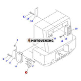 Lampenhet 421-06-23210 för Komatsu hjullastare WA100-3A WA120-3 WA180-3 WA300L-3 WA380-5 WA450-3 WA700-3 WA80-3 WA900-3