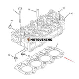 Topplockspackning 2994645 för Caterpillar Engine 3044C C3.4 Minilastare CAT 246B 236B 287B 287C 287C2 289C 289C2 297C 299C