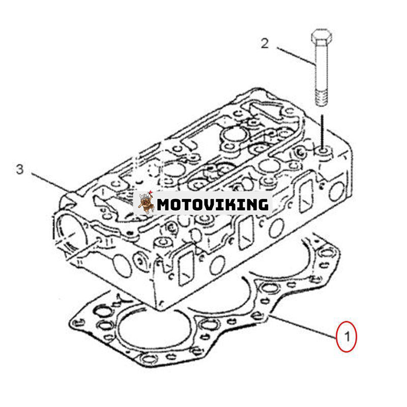 Topplockspackning 2228331 för Caterpillar Engine 3066 Grävmaskin CAT 318C 319C 320B 320C 320D 321C