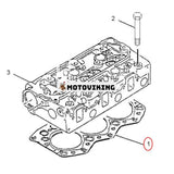 Topplockspackning 2228331 för Caterpillar Engine 3066 Grävmaskin CAT 318C 319C 320B 320C 320D 321C