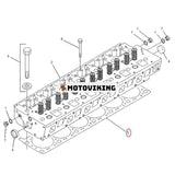 Cylinderhuvudspackning 2051293 för Caterpillar Engine 3126 CAT Grävmaskin 322C Hjullastare 938G 950G 962G