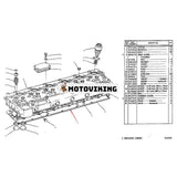 Cylinderhuvudspackning 6N7263 för Caterpillar Engine 3306 Grävmaskin CAT 235 Hjullastare 966C 966R 980B