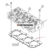 Topplockspackning 3227487 för Caterpillar CAT Engine 3024C C1.1 Minilastare 216B 226B 226D 232B 239D 242B 247B 249D 249D3 257B