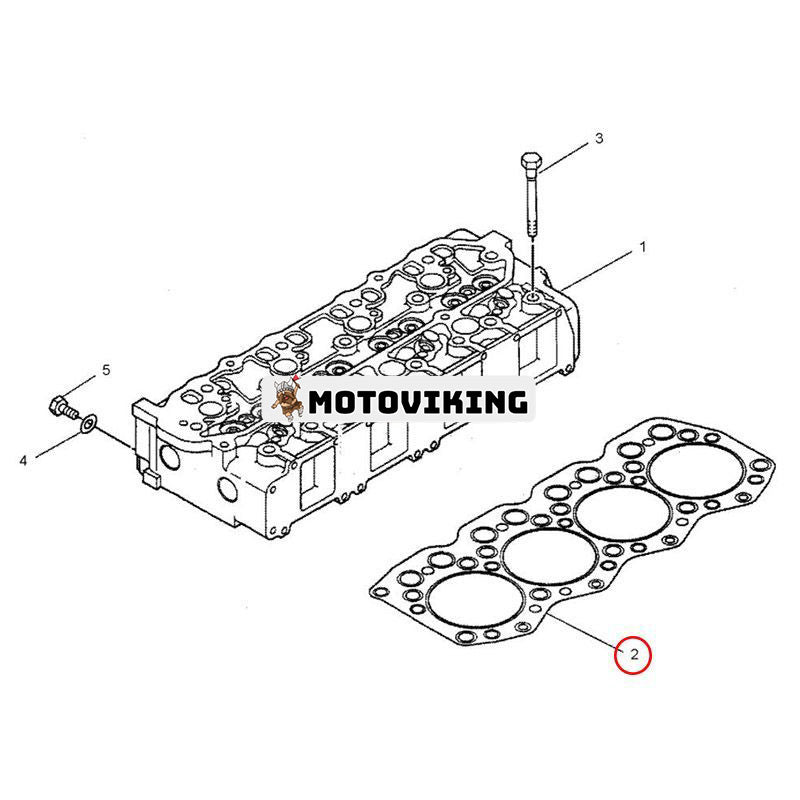 Topplockspackning 2228330 för Caterpillar CAT Engine 3064 Grävmaskin 311C 312C 314C