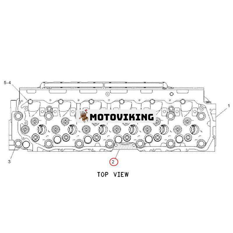 Topplockspackning 1334995 för Caterpillar CAT Engine 3126 C7 Grävmaskin 322C 324D 325C 326D L 328D LCR 329D M325D L MH