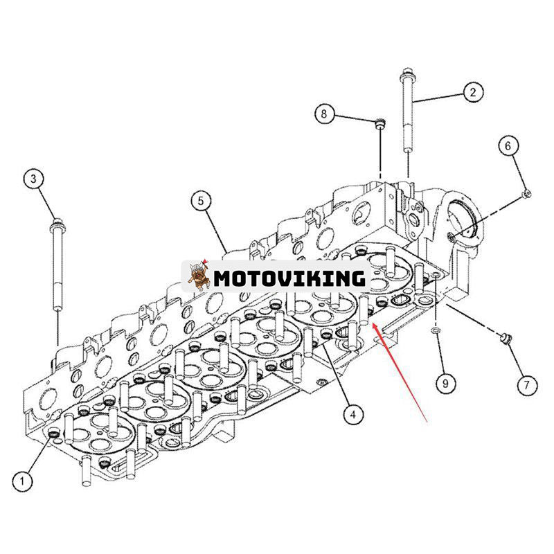 Cylinderhuvudspackning 3590908 för Caterpillar CAT Engine 3406 C18 Grävmaskin 365C 374D 385C 390D schaktare 824C 824K 834H 834K