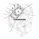 Topplockspackning 1106991 för Caterpillar CAT Engine 3508 3512 3516 Grävmaskin 5130 5230 Traktor 776C 776D 784B 784C