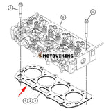 Topplockspackning 3227486 för Caterpillar CAT motor C1.1 C2.2 Minilastare 216B 226B 232B 232D 239D 242B 247B 249D 257B