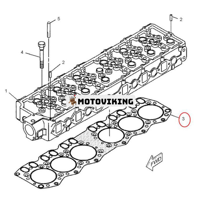 Topplockspackning 2941682 för Caterpillar CAT Engine C6.4 Grävmaskin 320D 321D 323D