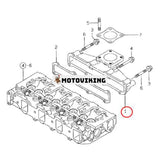 Avgasgrenrör 129407-13100 för Hyundai minilastare HSL610